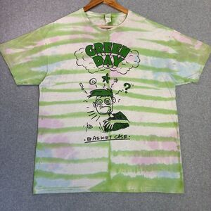 Green Day Basket Case Tie Dye T Shirt Mens XL Fruit of the Loom Band Tee